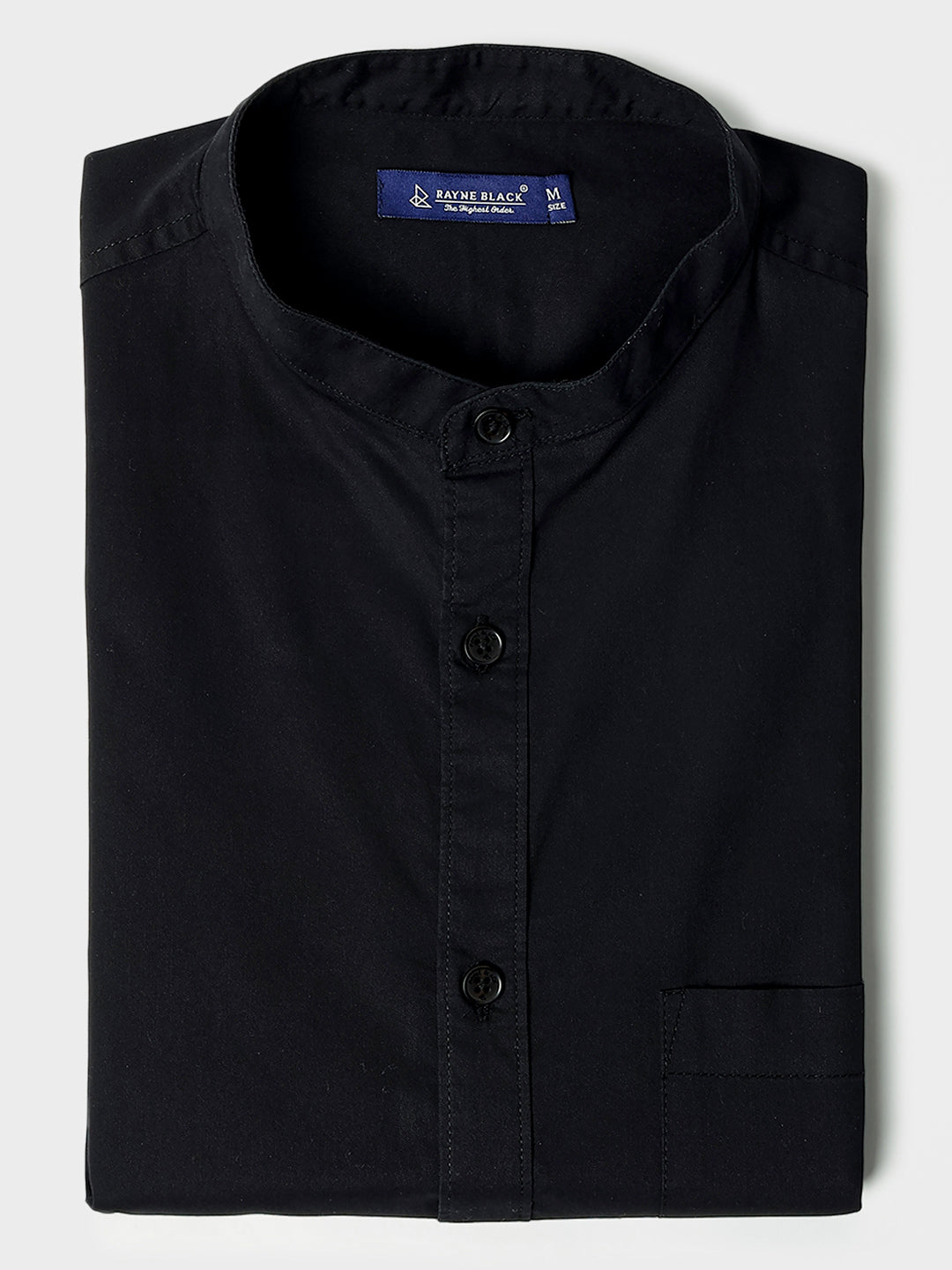 Solid Black Casual Shirt