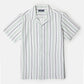 White Textured Short Sleeve Shirts for Men