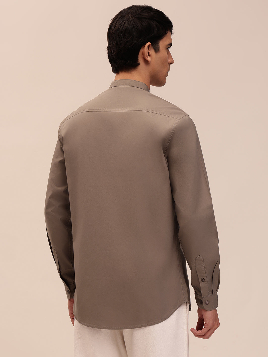 Smart Casual Shirt - Dark Fawn