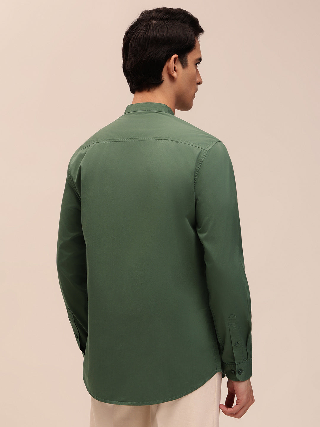 Plain Casual Shirt for Men - Dusty Green