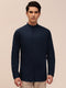 Solid Navy Casual Shirt