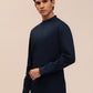 Solid Navy Casual Shirt