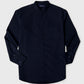 Solid Navy Casual Shirt