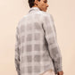 Relaxed Fit Checked Shirt in Dusty Grey