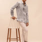 Relaxed Fit Checked Shirt in Dusty Grey