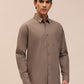 Casual Collared Shirt - Fawn
