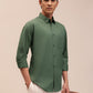 Dusty Green Casual Shirt for Men