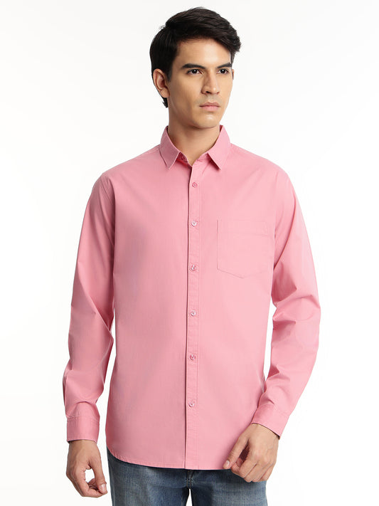 Casual Pink Shirt for Men
