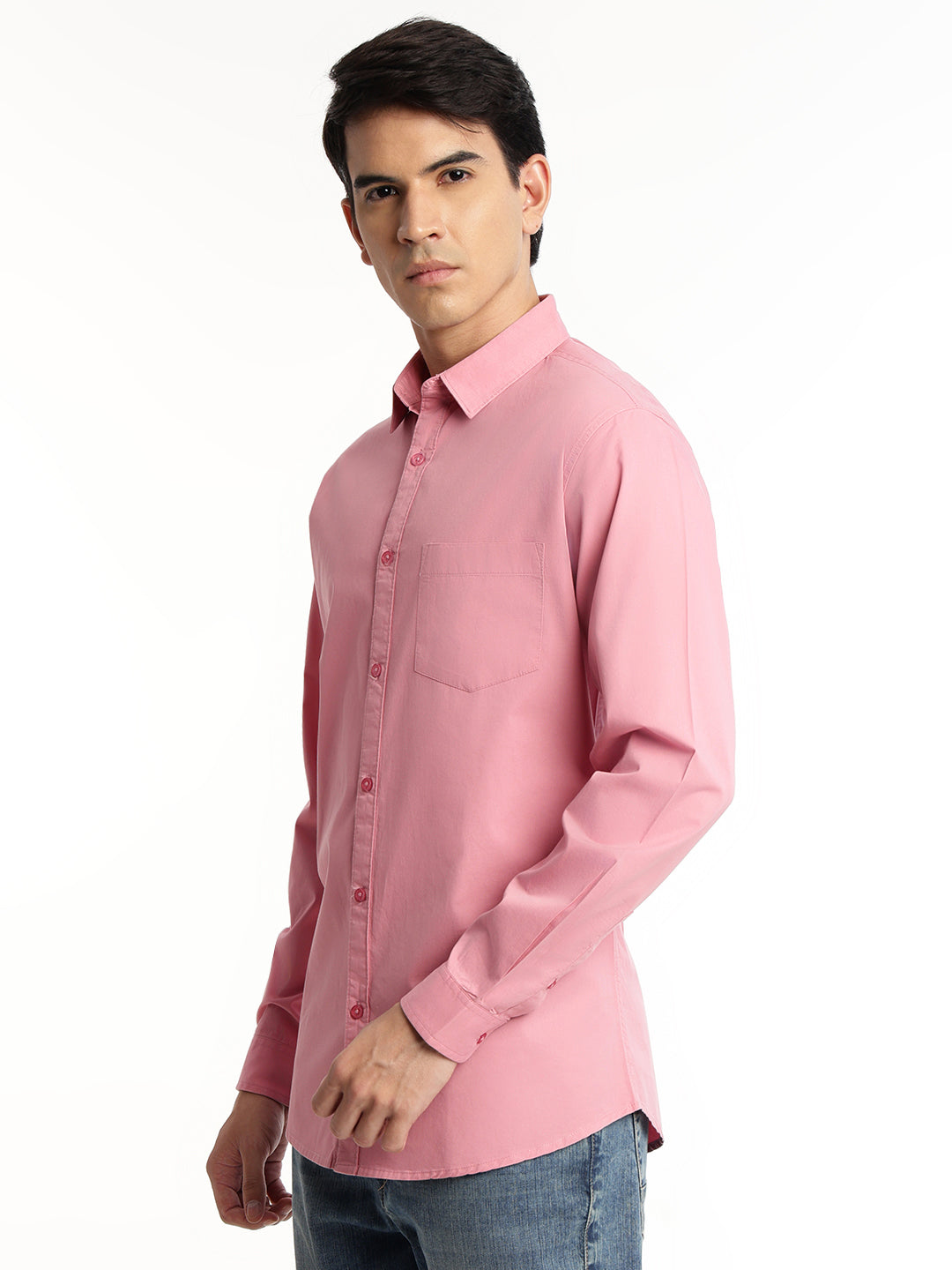Casual Pink Shirt for Men