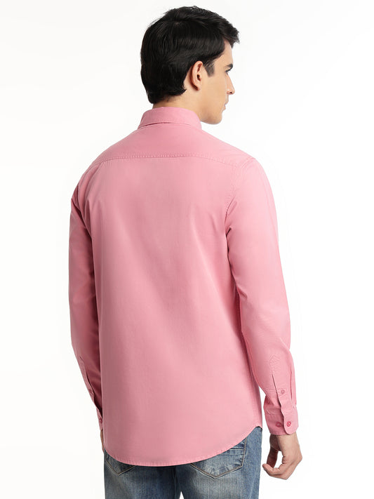 Casual Pink Shirt for Men