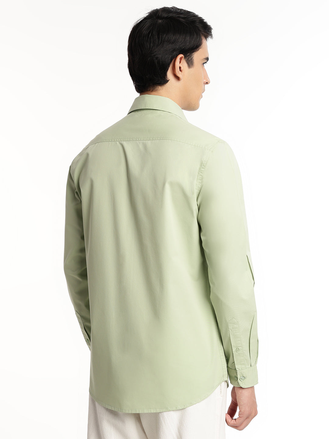 Mint Green Casual Shirt for Men
