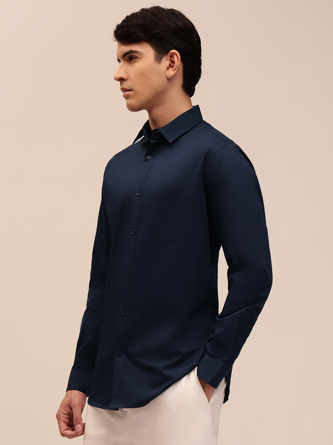 Navy Solid Shirt