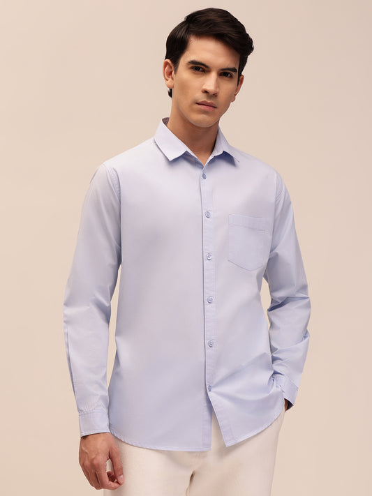 Sky Blue Casual Shirt for Men