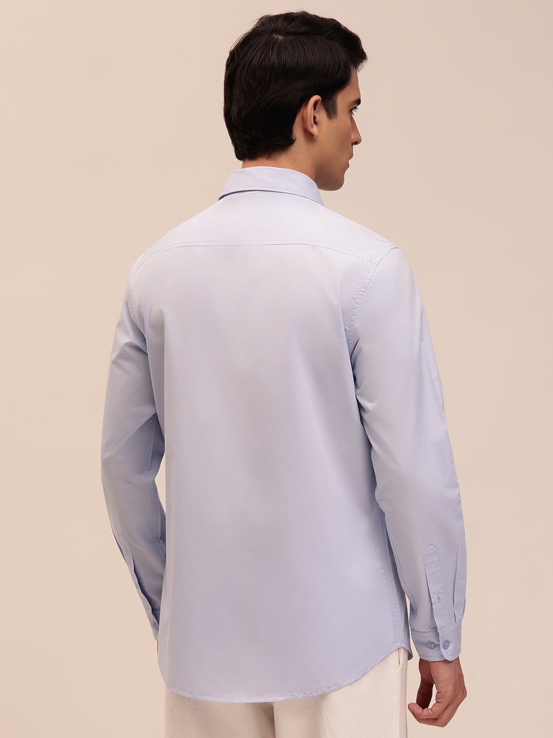 Sky Blue Casual Shirt for Men