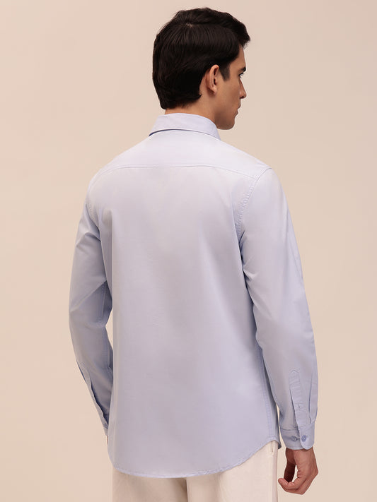 Sky Blue Casual Shirt for Men