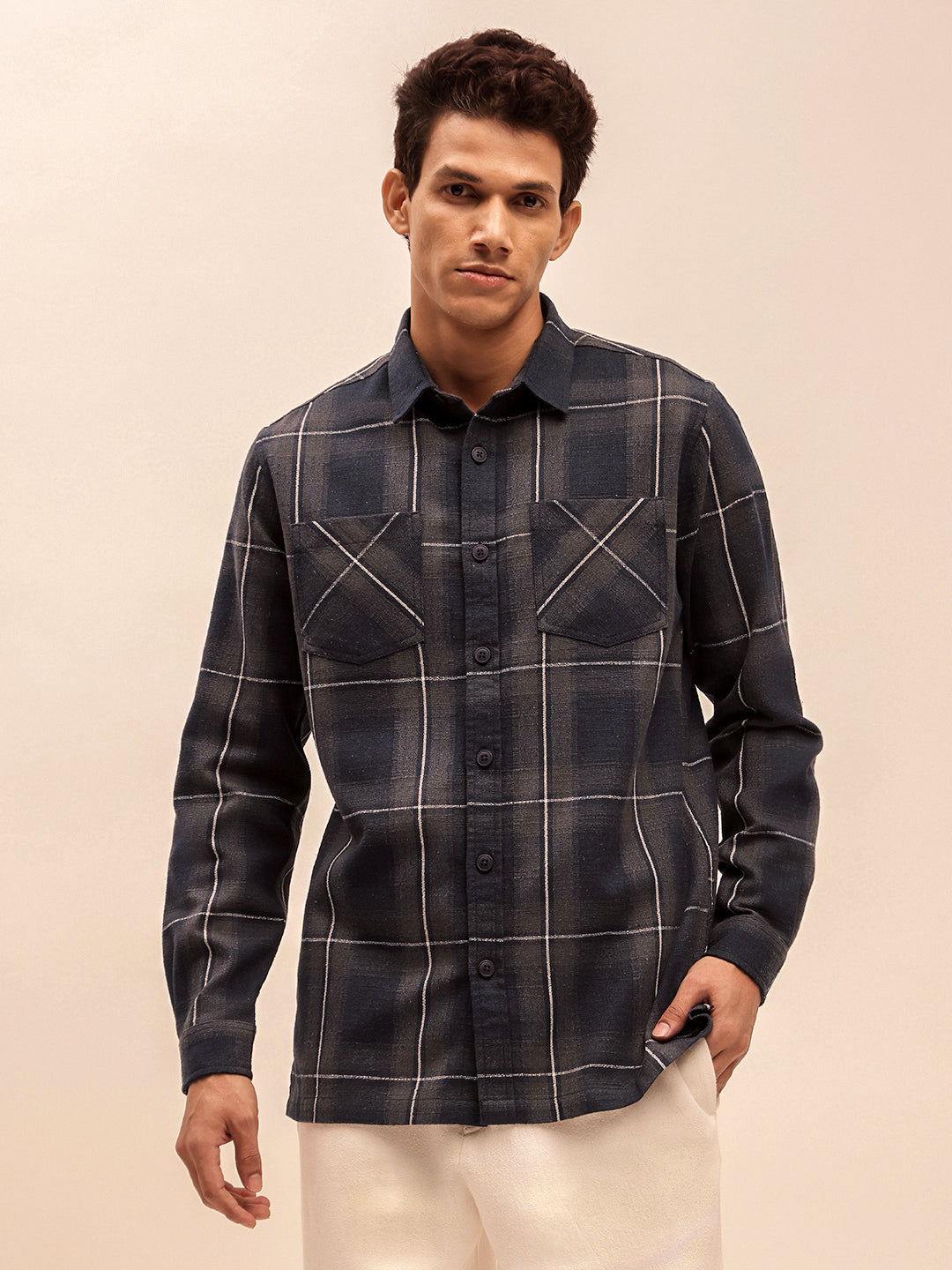 Trending All Season Blue Shacket for Men