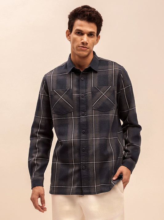 Trending All Season Blue Shacket for Men
