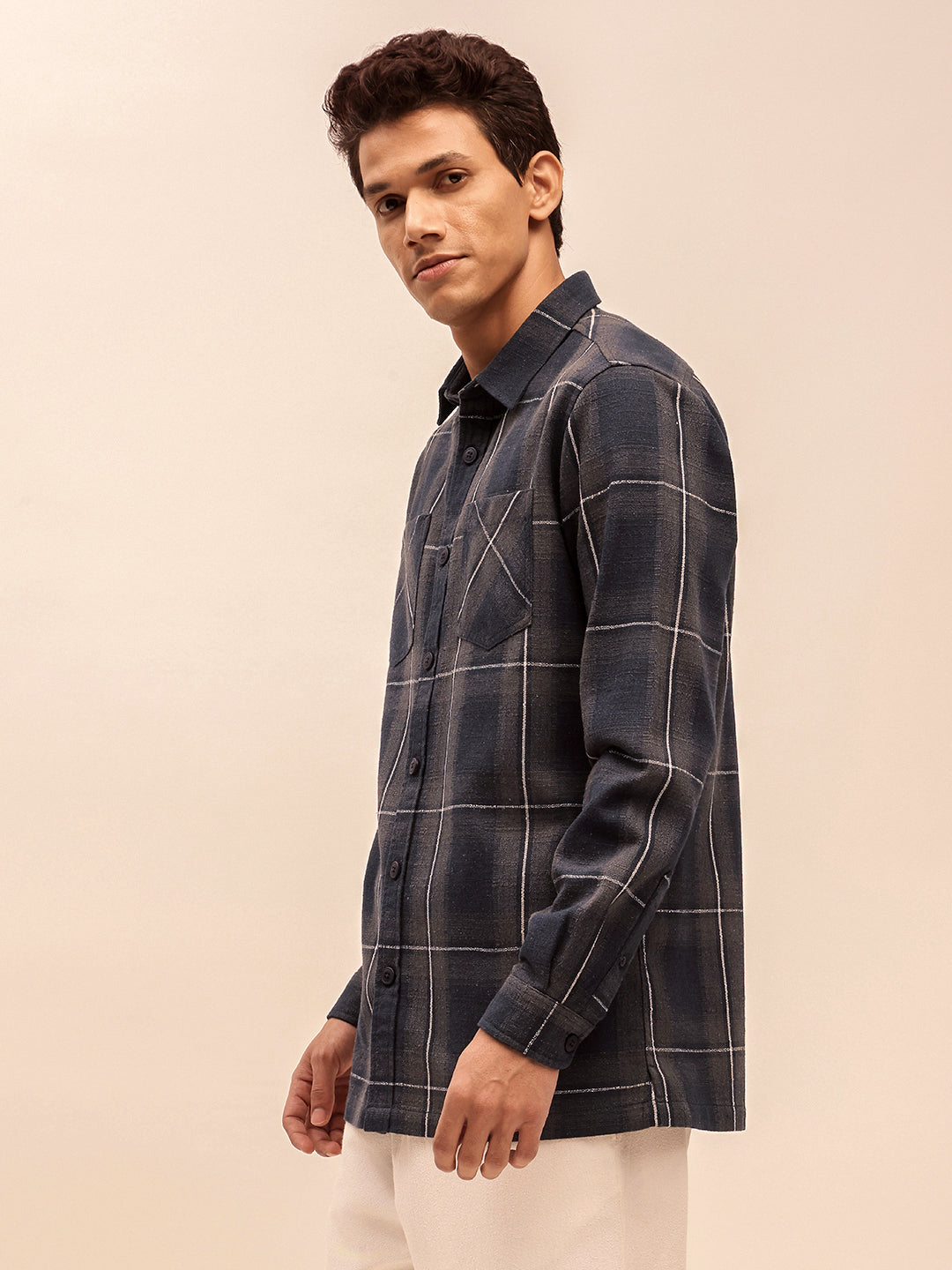 Trending All Season Blue Shacket for Men