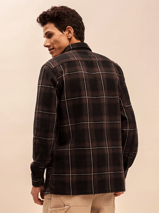 Trending All Season Brown Shacket for Men