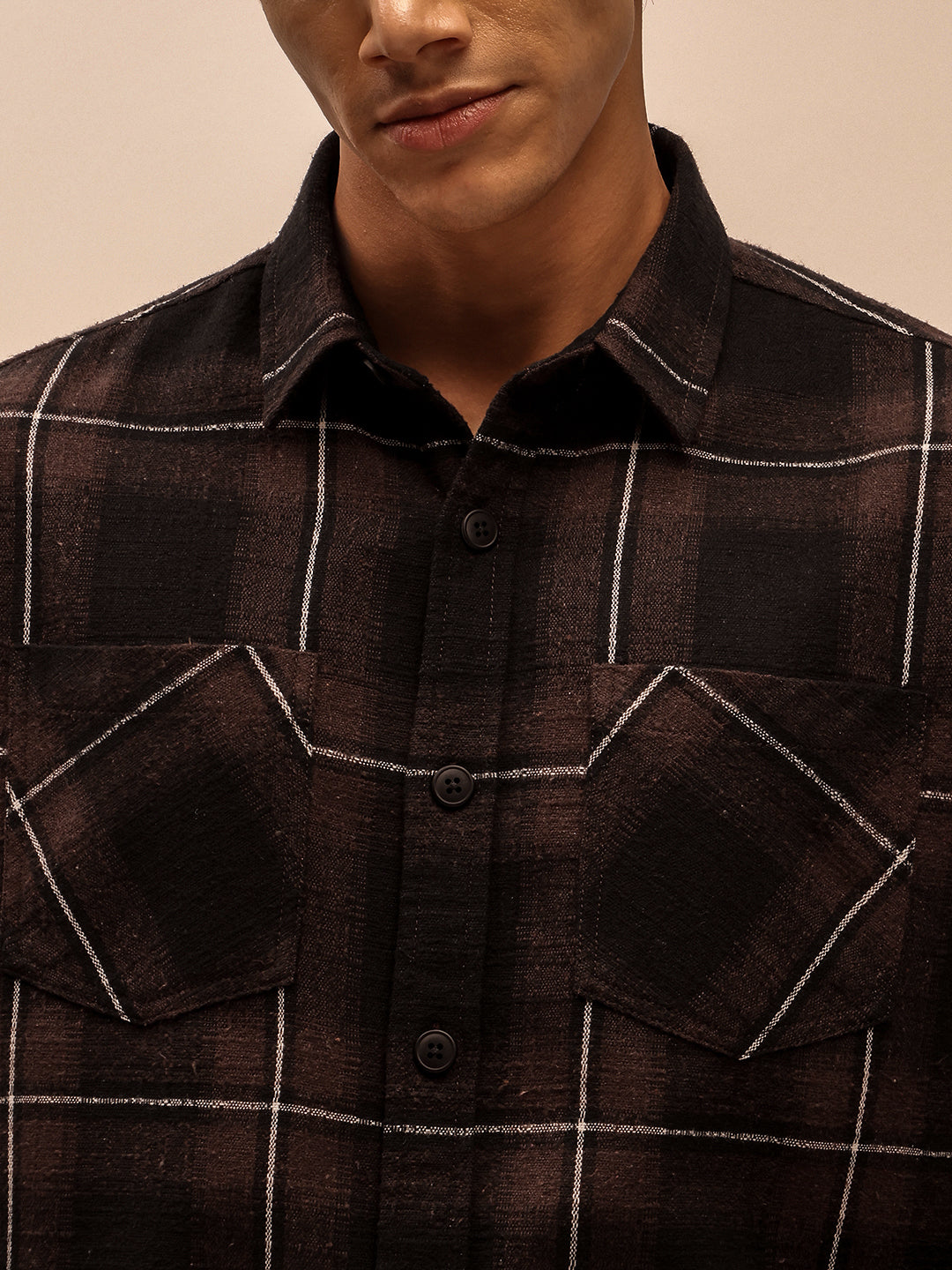 Trending All Season Brown Shacket for Men