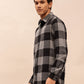 Slim Fit Black Checks Casual Shirt for Men