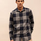 Navy Check Shirt with Long Sleeves