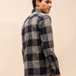 Navy Check Shirt with Long Sleeves