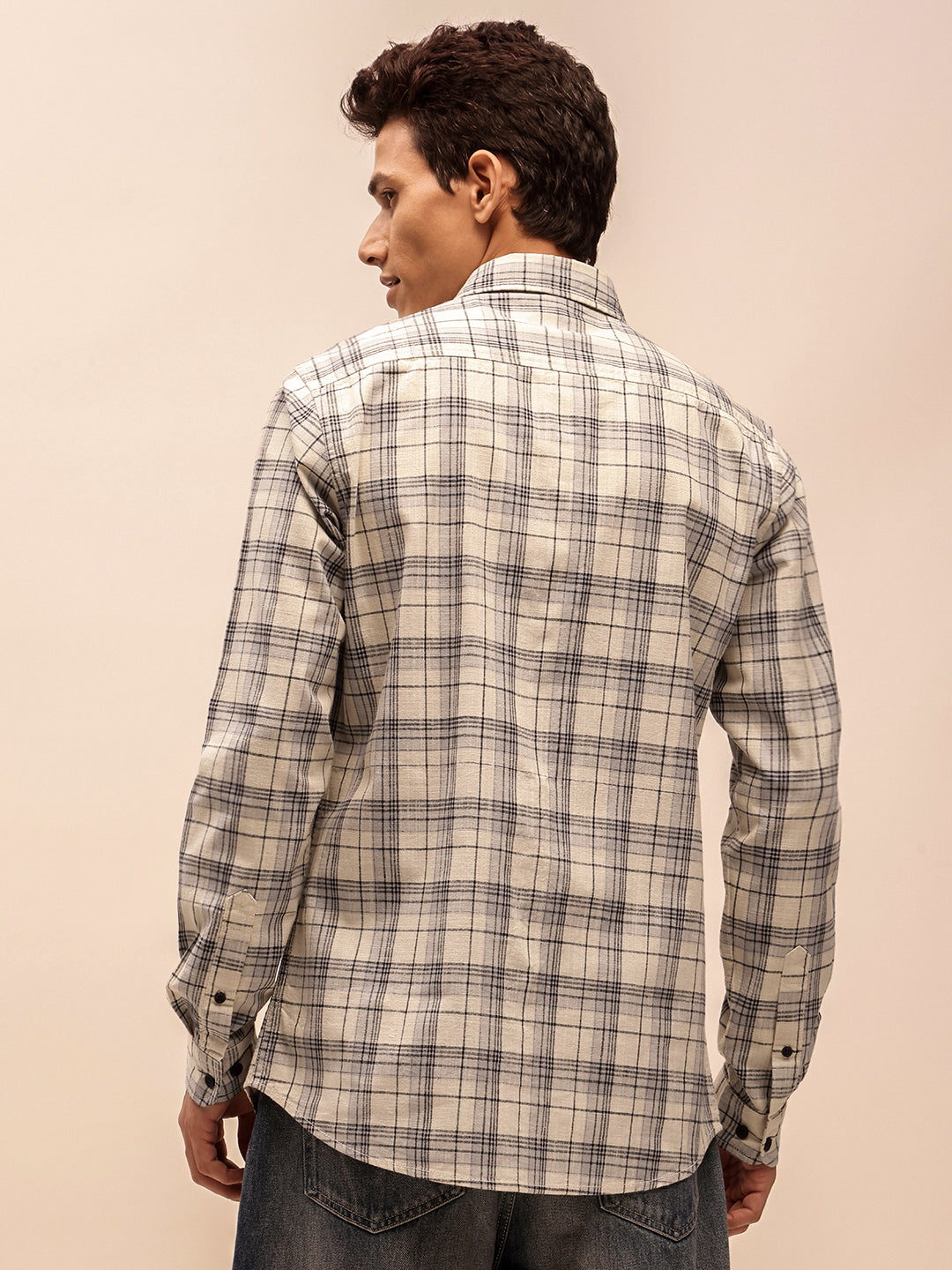 Utility Casual Shirt for Men in Beige