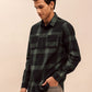 Black Checks Casual Shirt for Men