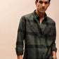 Office Casual Men’s Shirt in Olive Green