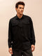Solid Corduroy Shirt in Black